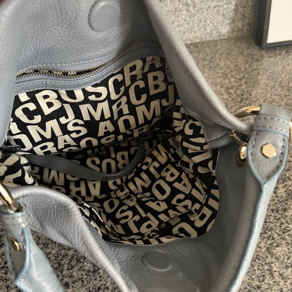 Marc by Marc Jacobs Grey Leather Bucket Bag - Picture 6 of 7